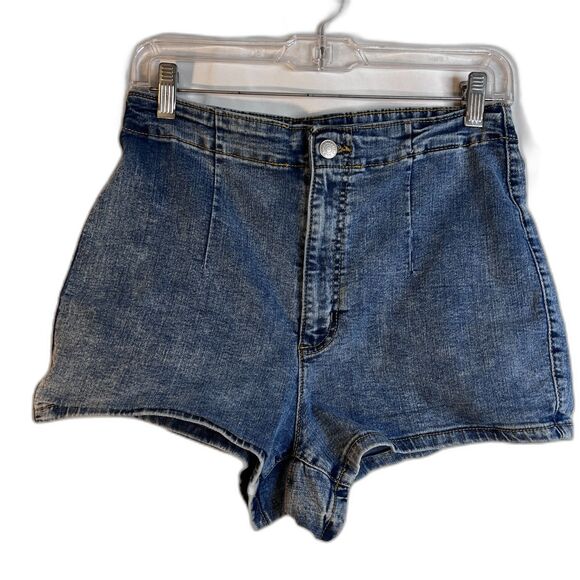 Wild Fable Micro Mini Denim Jean Shorts Highest Rise Shorty Shorts Size 12/31R - Picture 1 of 9